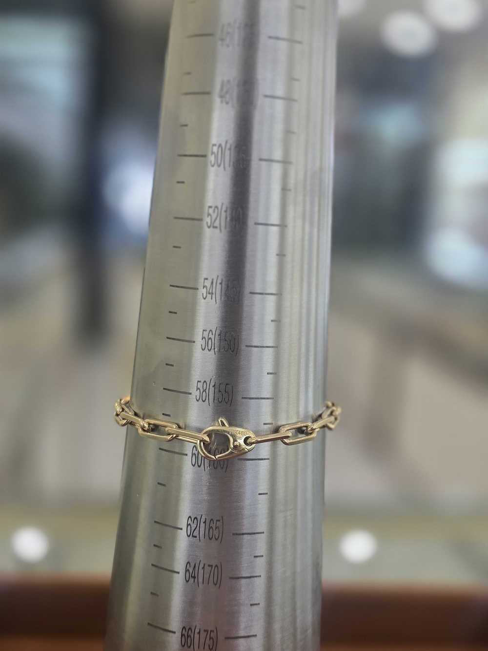 18kt yellow Gold Cartier Santos De Cartier Medium Chain Bracelet. 20cm or 7.5in - Picture 3 of 8